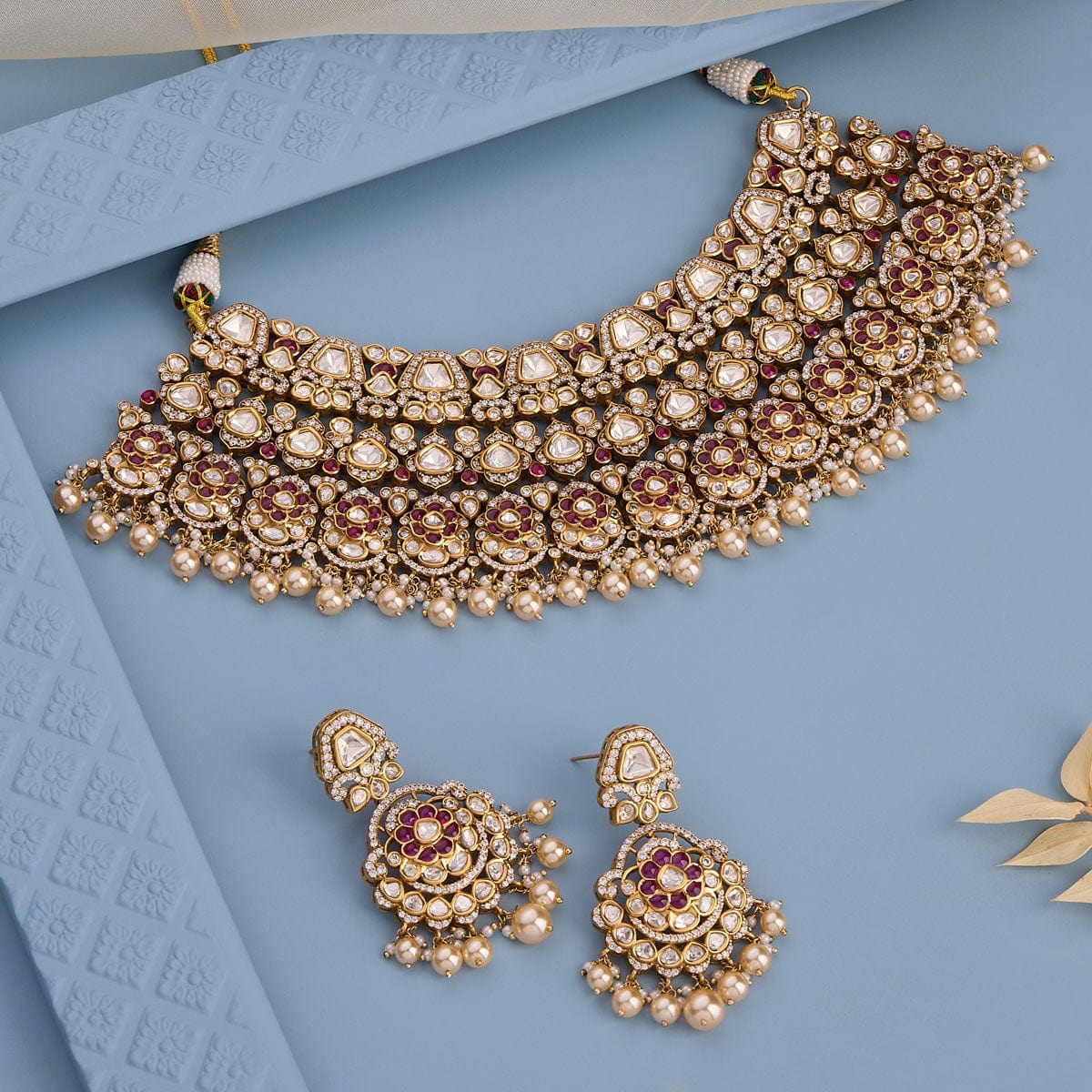 Kundan Necklace 185305 - Image 2