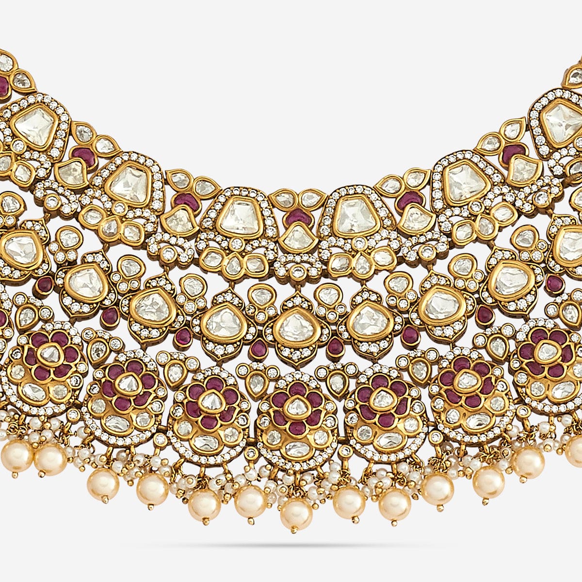 Kundan Necklace 185305 - Image 4