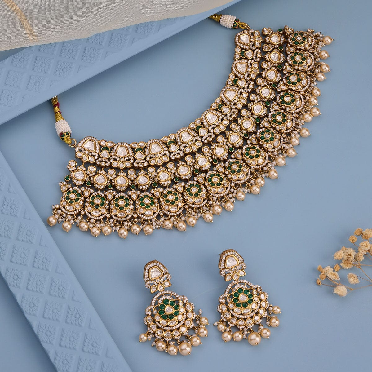 Kundan Necklace 185305 - Image 7