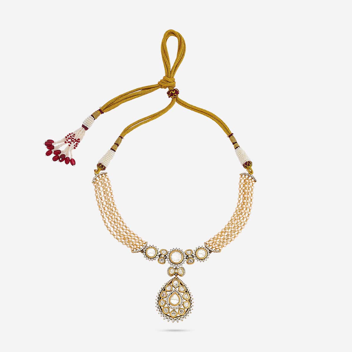 Kundan Necklace 187728 - Image 4