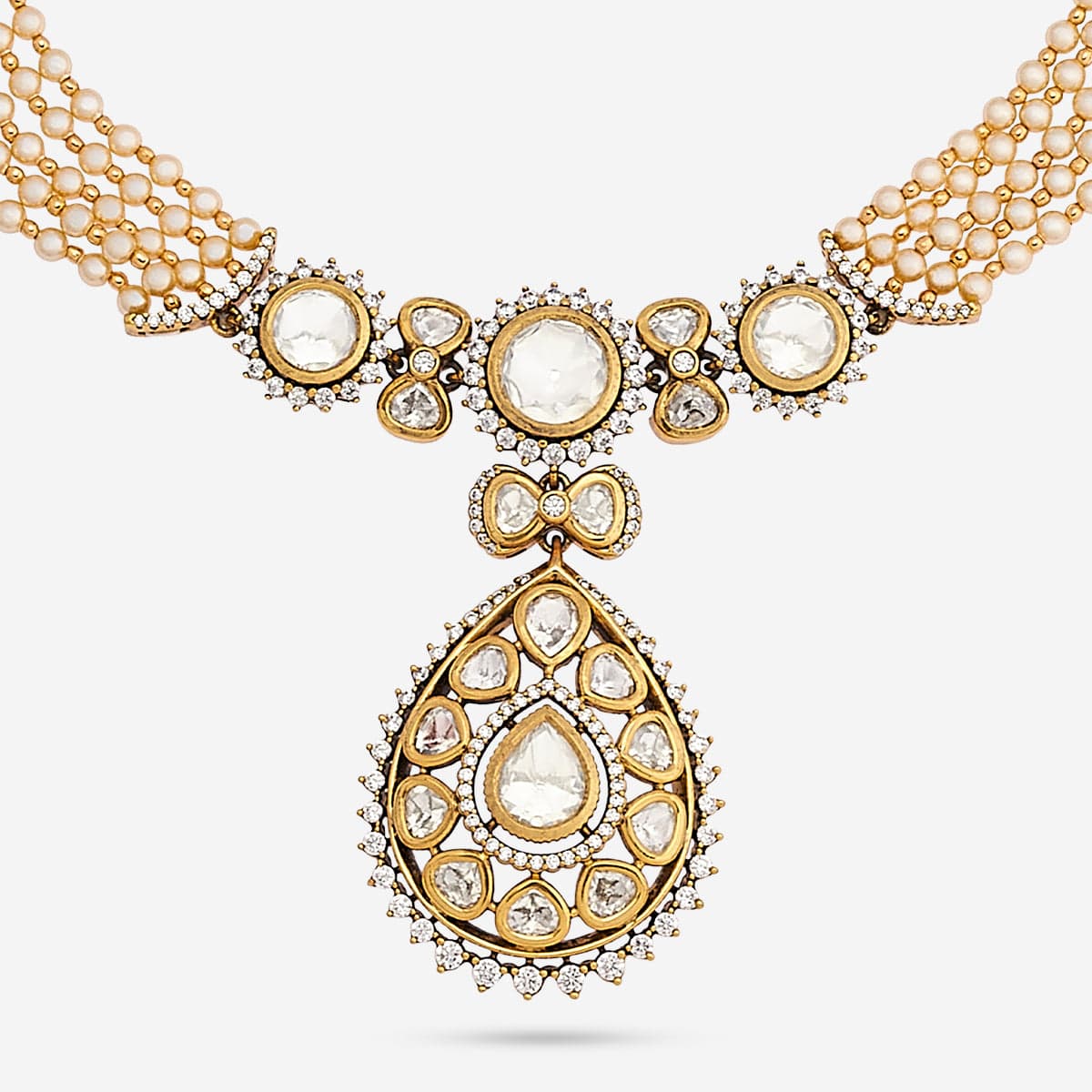 Kundan Necklace 187728 - Image 5
