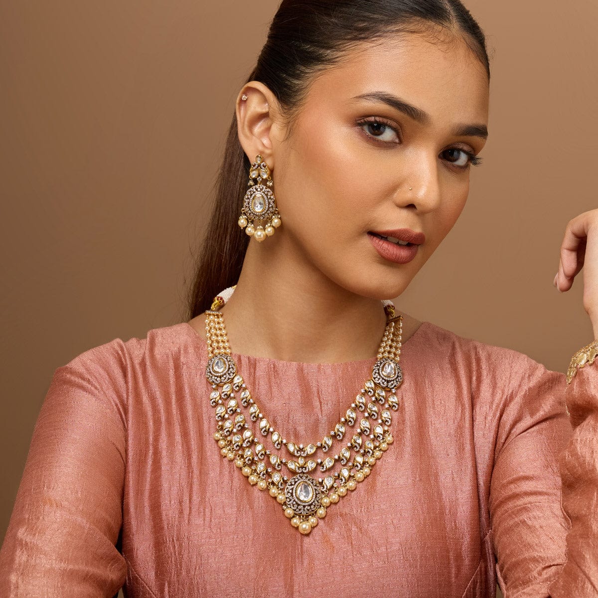 Kundan Necklace 187729 - Image 3