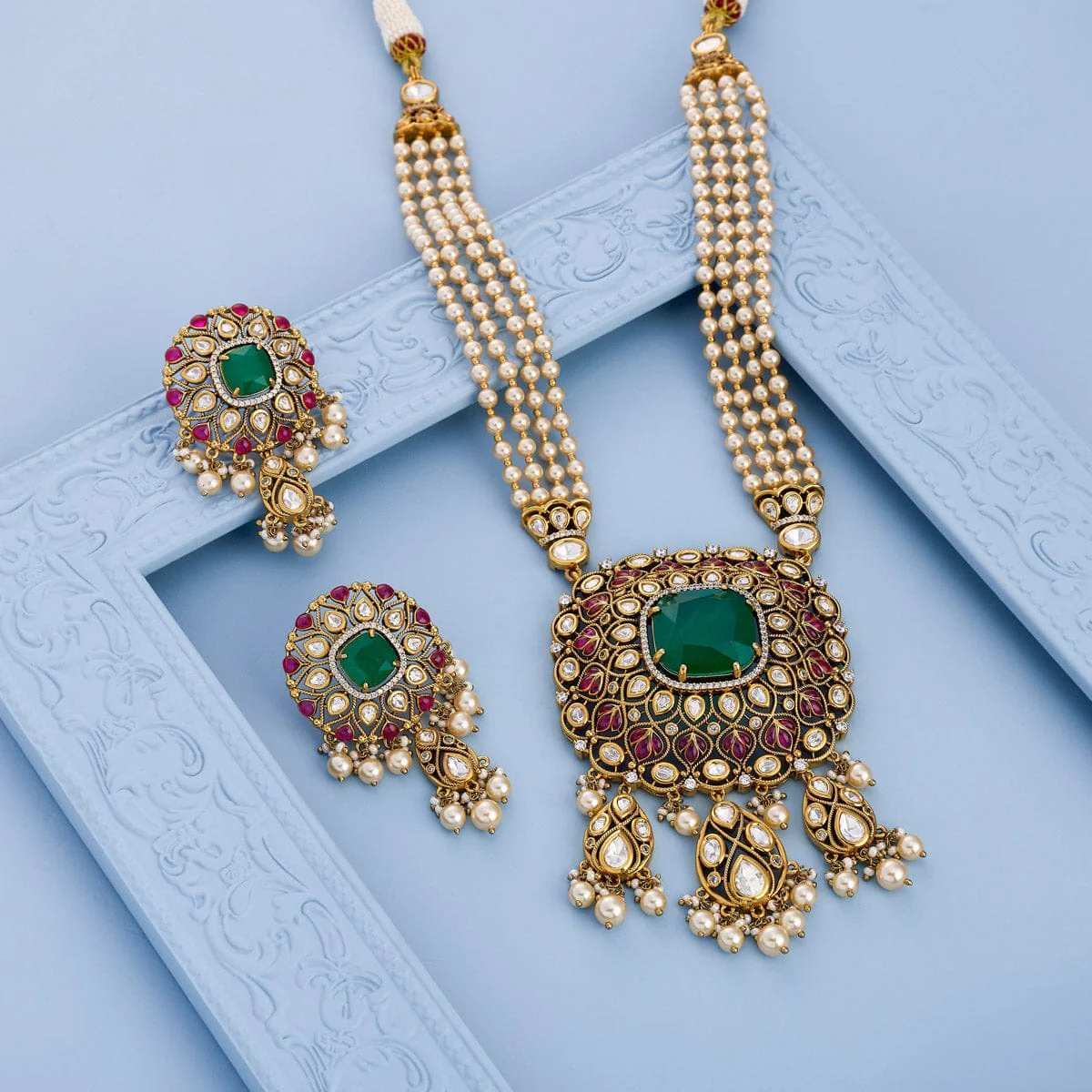 Kundan Necklace 187732 - Image 2