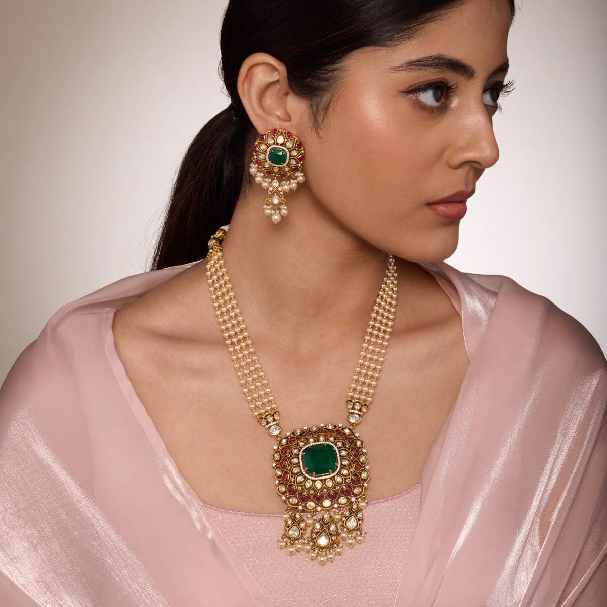 Kundan Necklace 187732 - Image 3