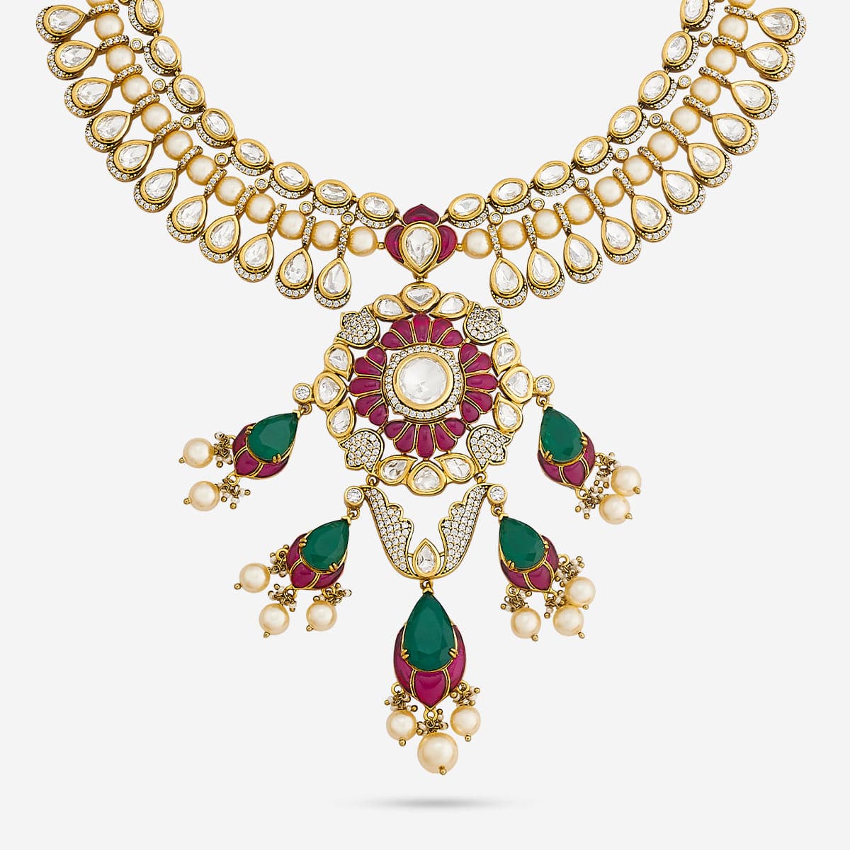 Kundan Necklace 187733 - Image 4