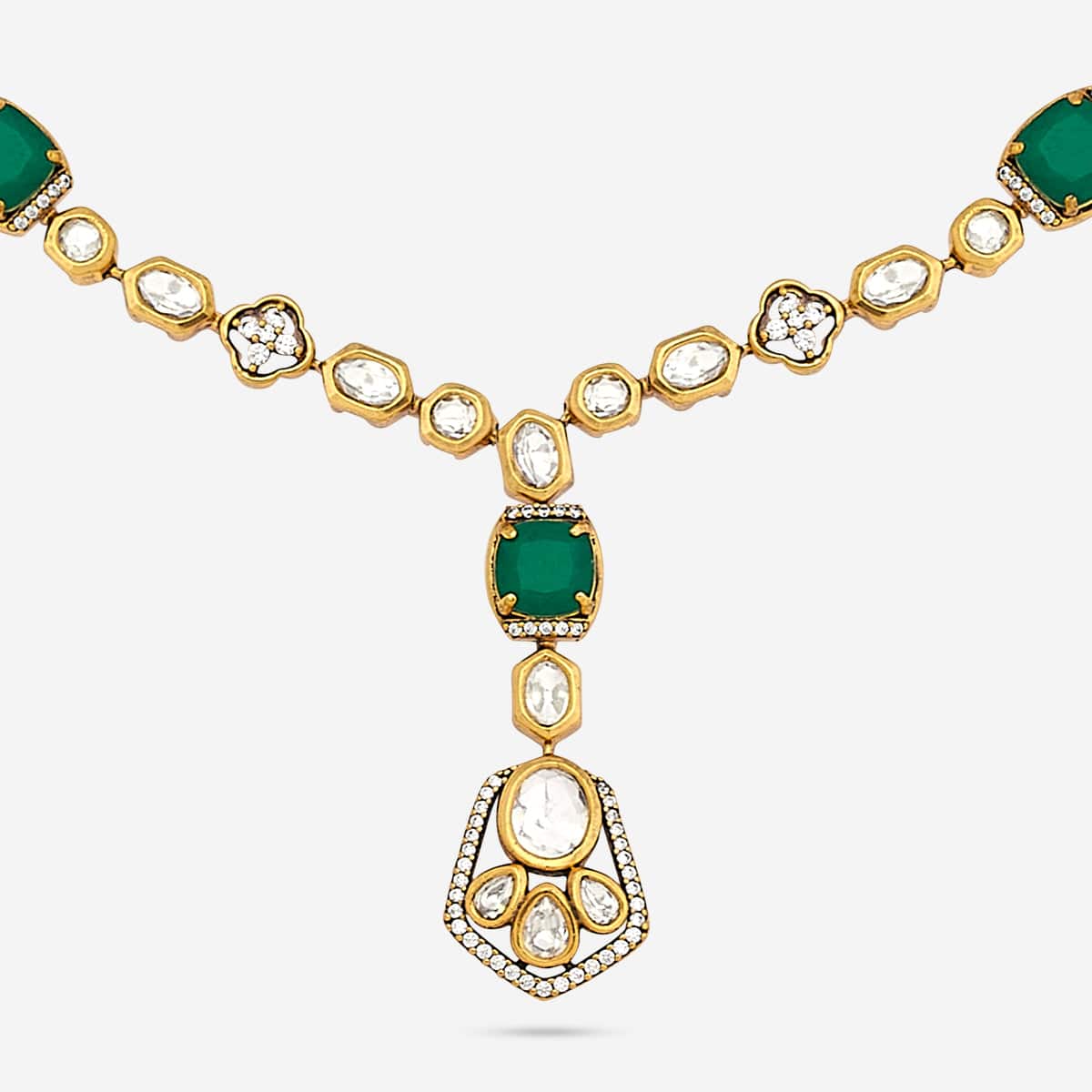 Kundan Necklace 187737 - Image 10