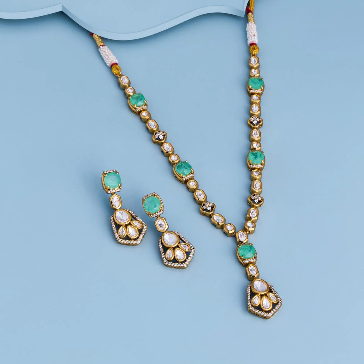 Kundan Necklace 187737 - Image 18