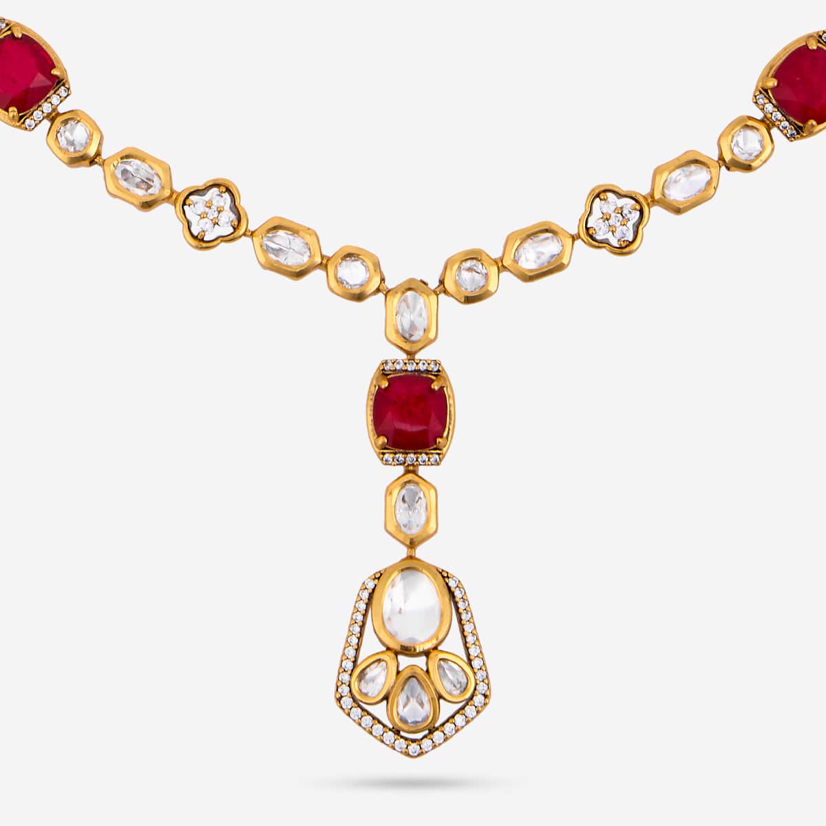 Kundan Necklace 187737 - Image 4