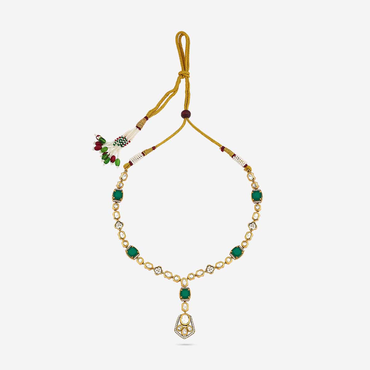 Kundan Necklace 187737 - Image 9