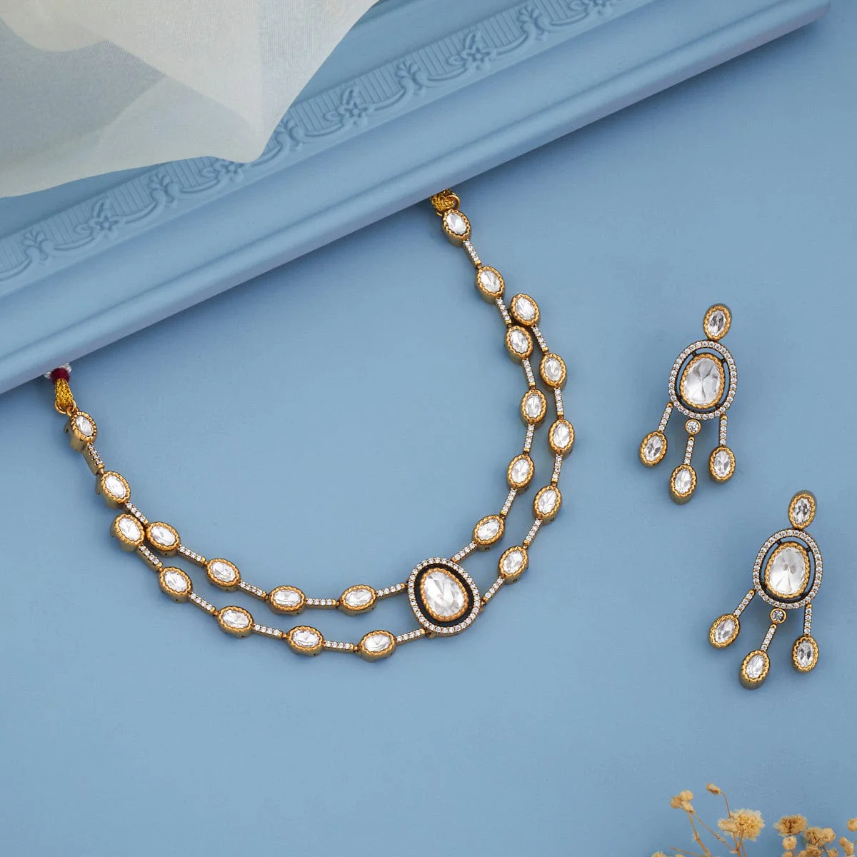 Kundan Necklace 187740 - Image 2
