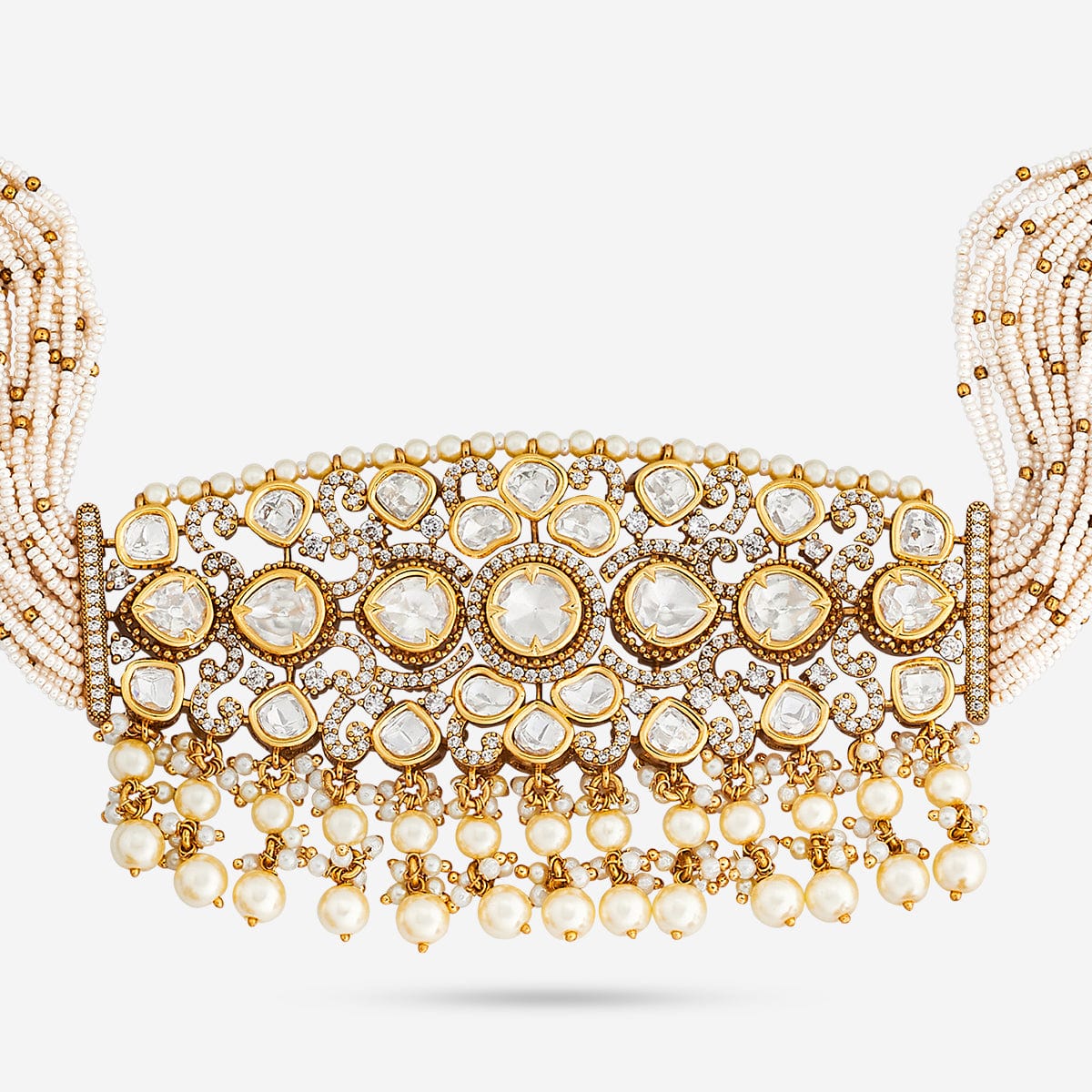 Kundan Necklace 187880 - Image 5