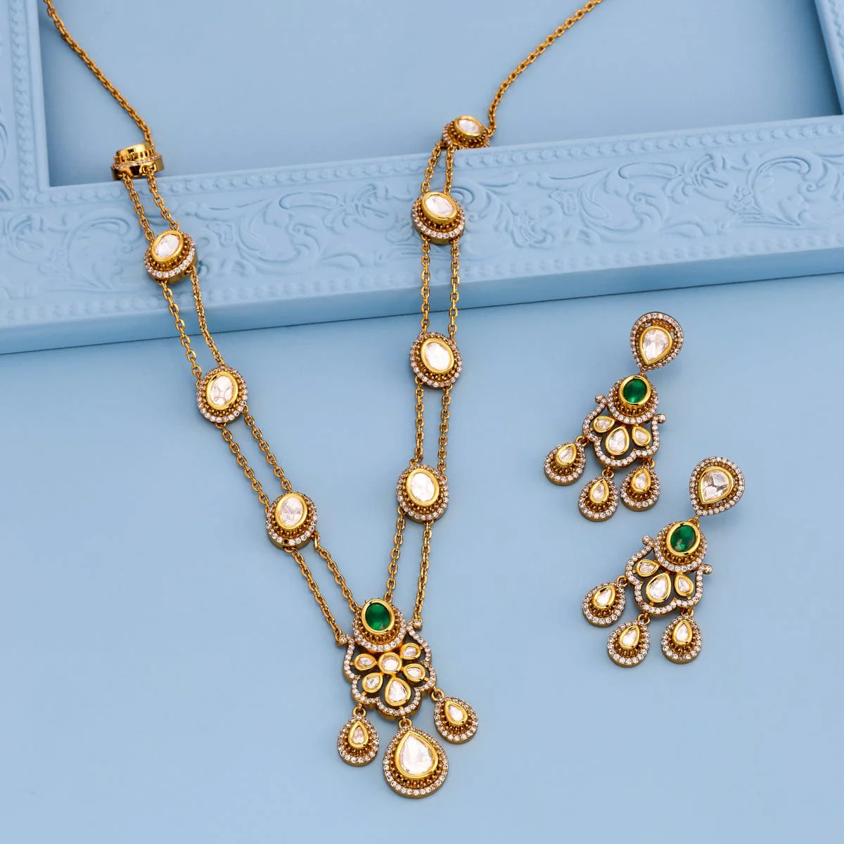 Kundan Necklace 187881 - Image 2