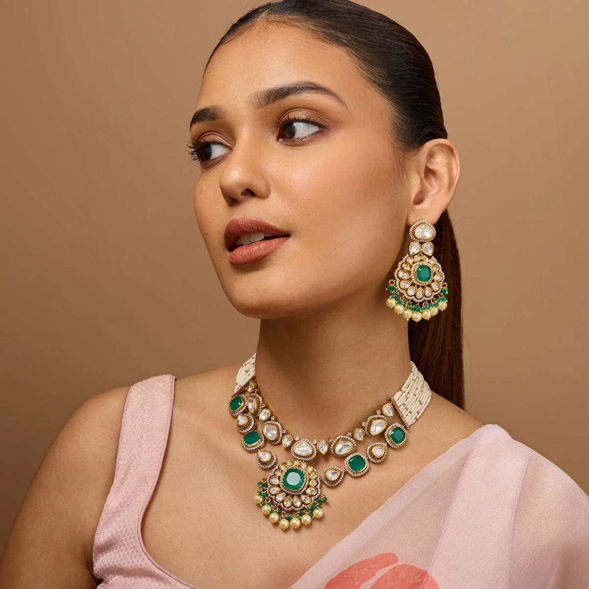 Kundan Necklace 187884 - Image 3