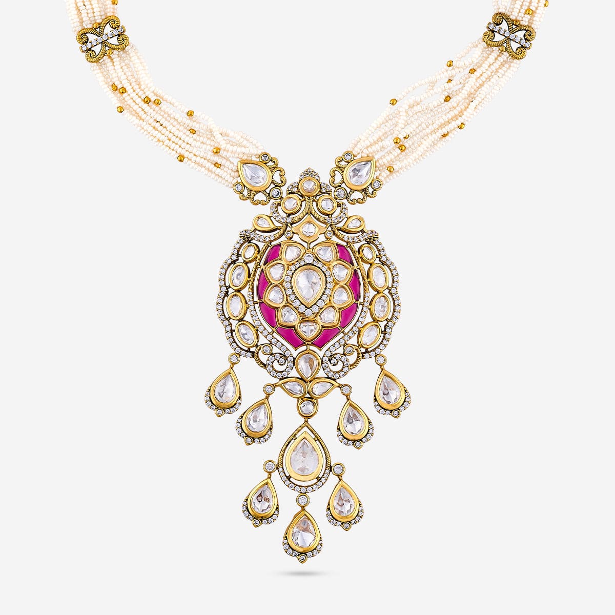 Kundan Necklace 189207 - Image 4