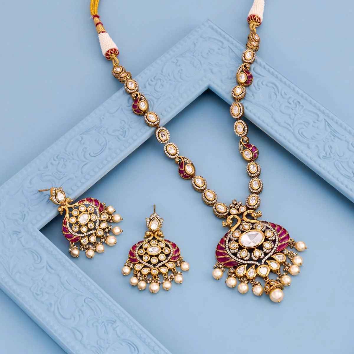 Kundan Necklace 189209 - Image 2