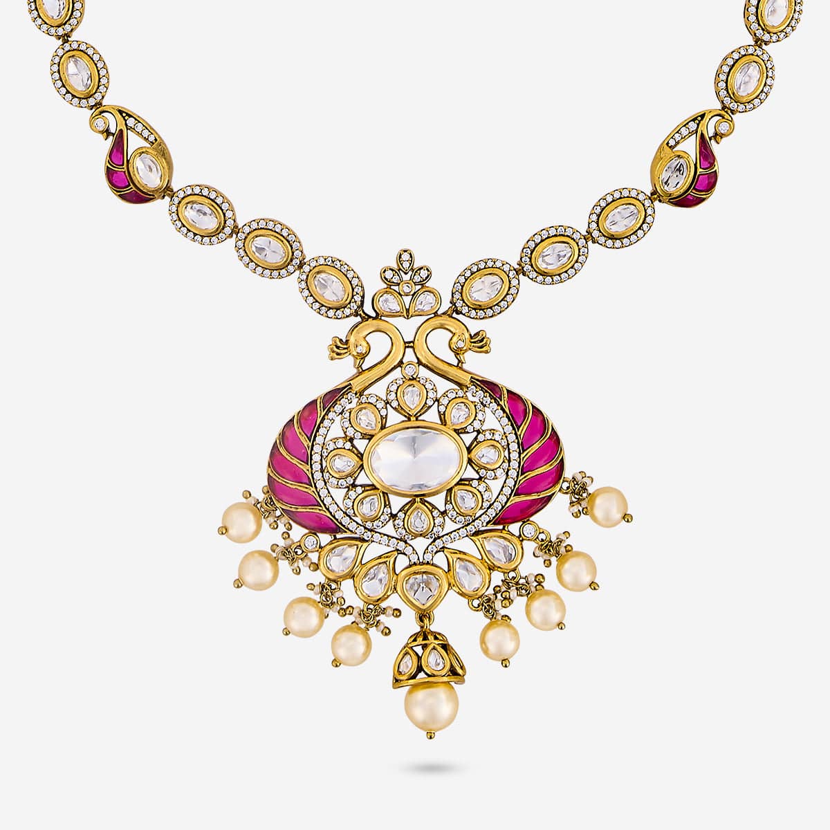 Kundan Necklace 189209 - Image 4