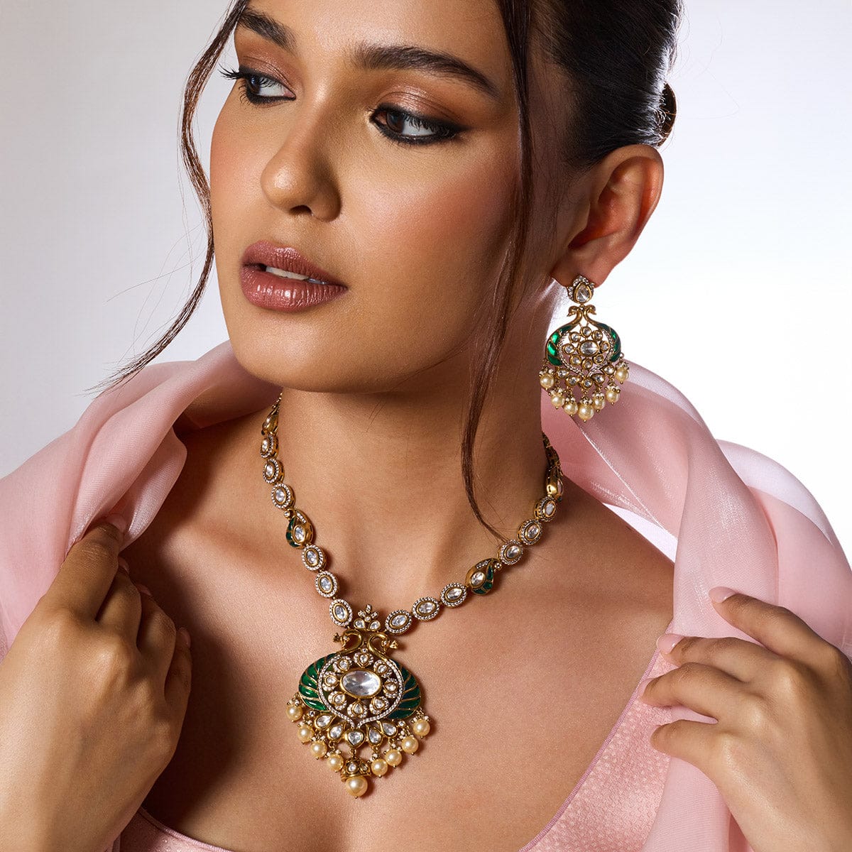 Kundan Necklace 189209 - Image 8