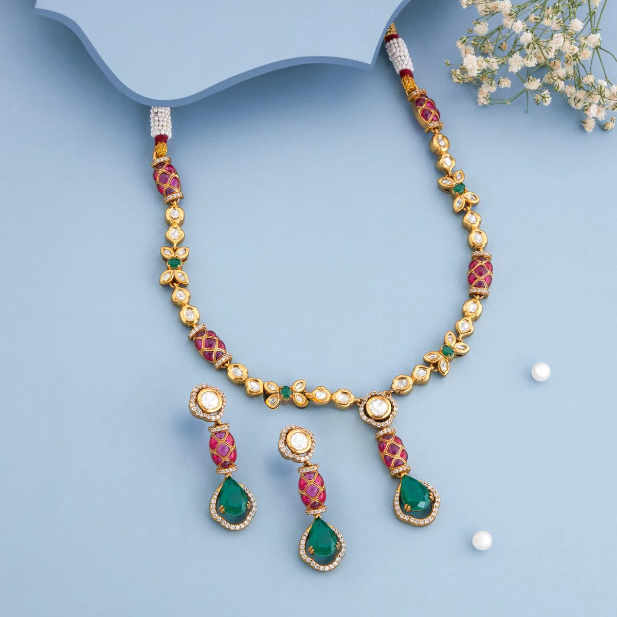 Kundan Necklace 189243 - Image 2