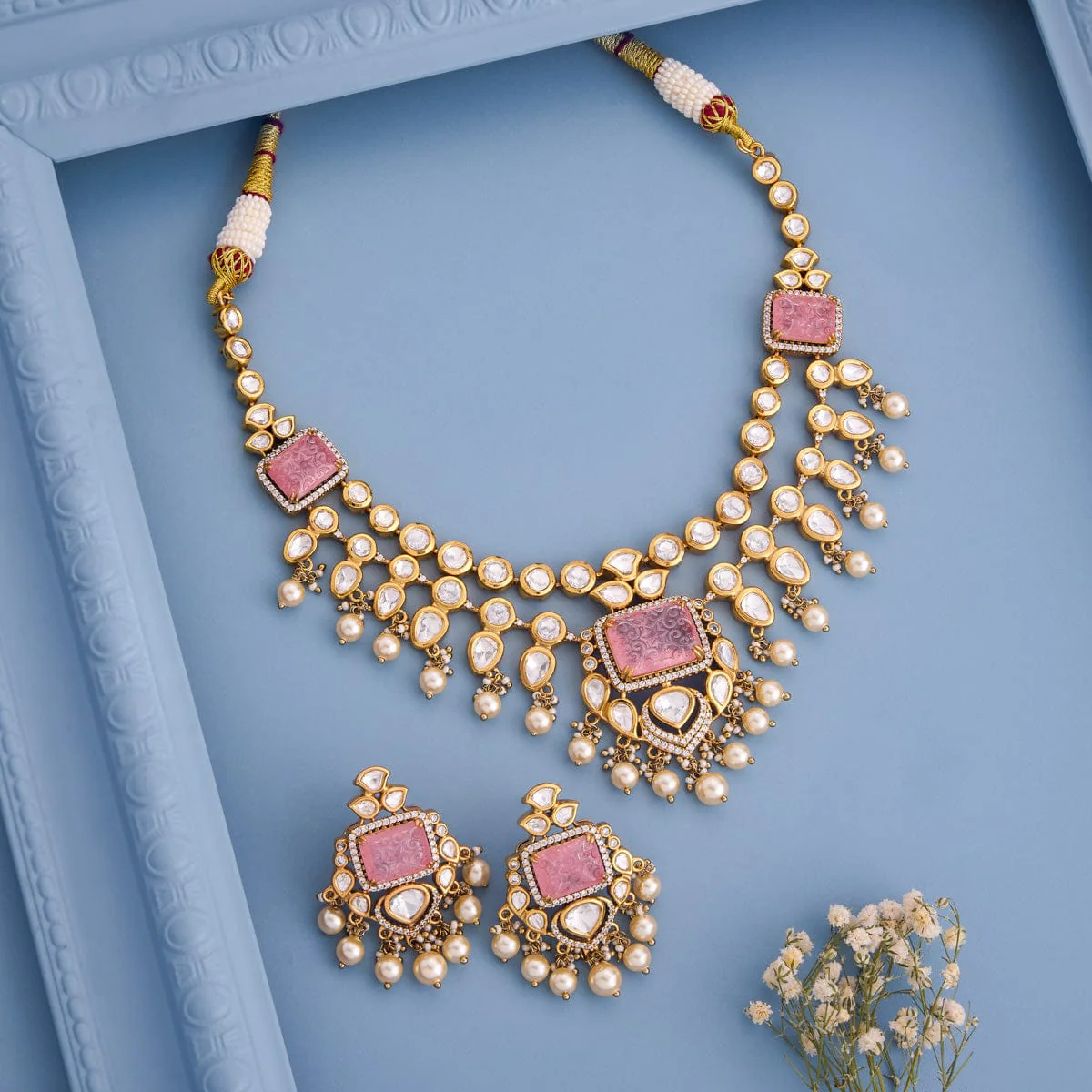 Kundan Necklace 191726 - Image 13