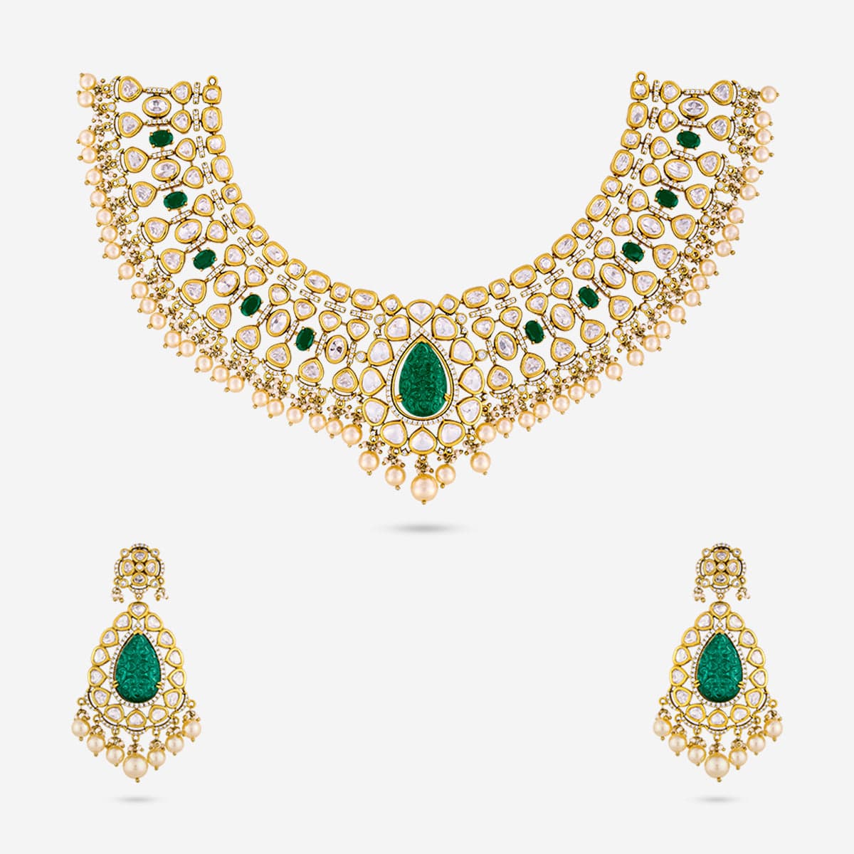 Kundan Necklace 191731 - Image 6