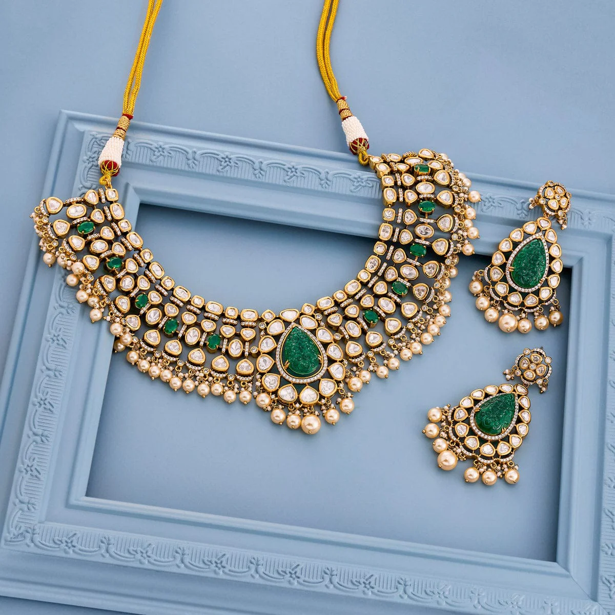 Kundan Necklace 191731 - Image 7