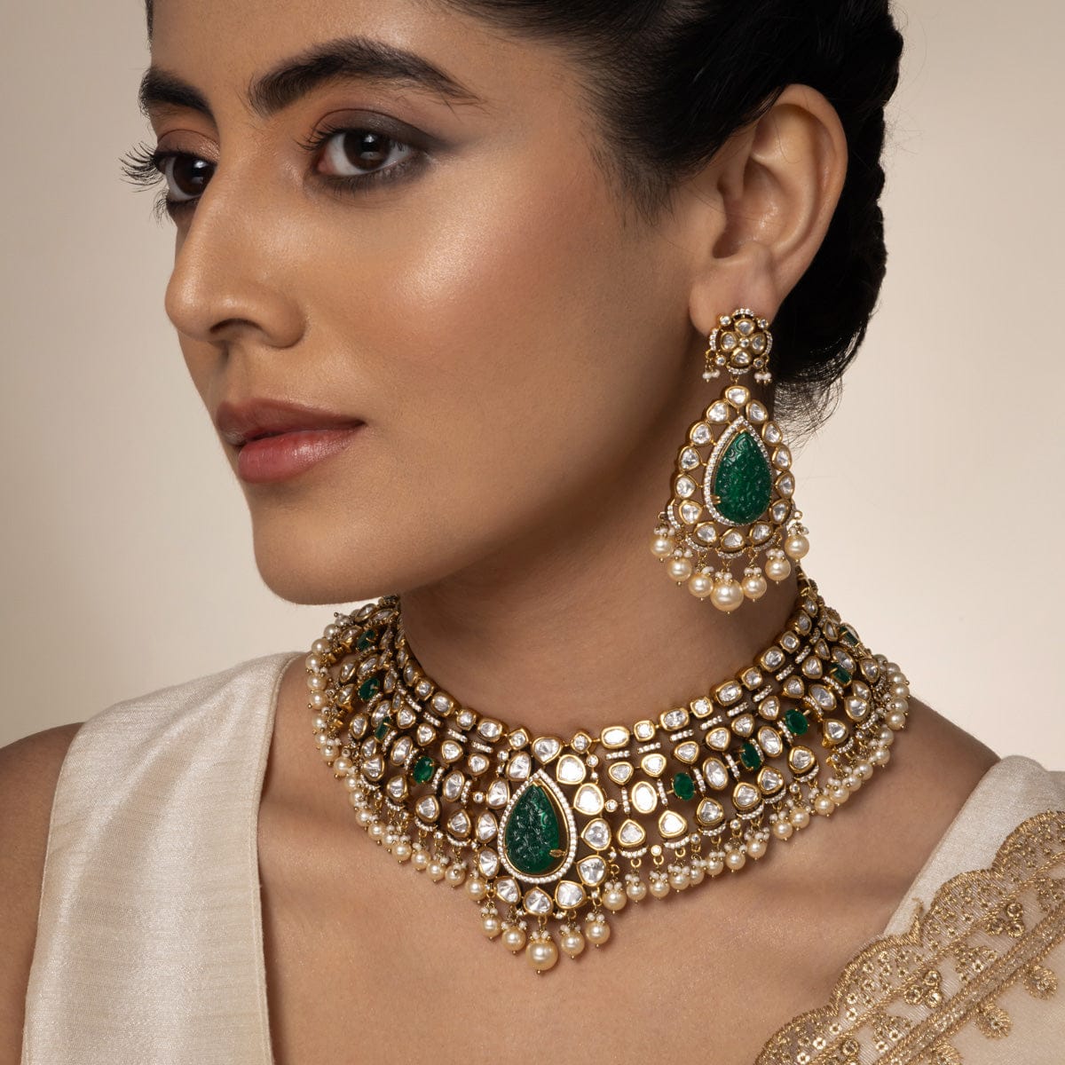 Kundan Necklace 191731 - Image 8