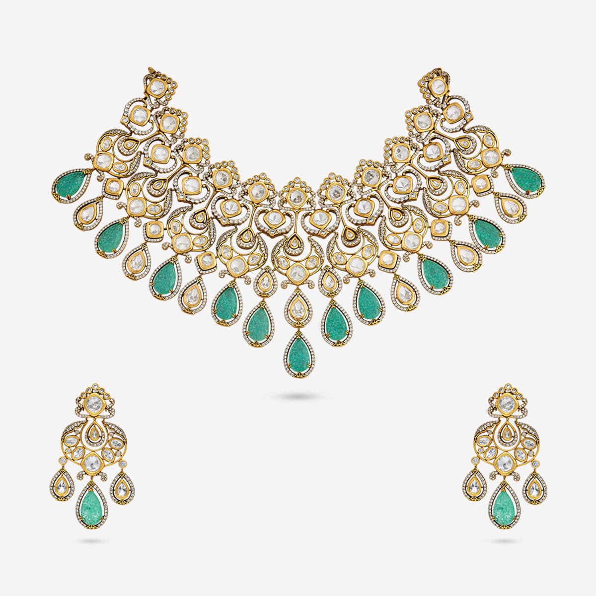 Kundan Necklace 191735 - Image 6