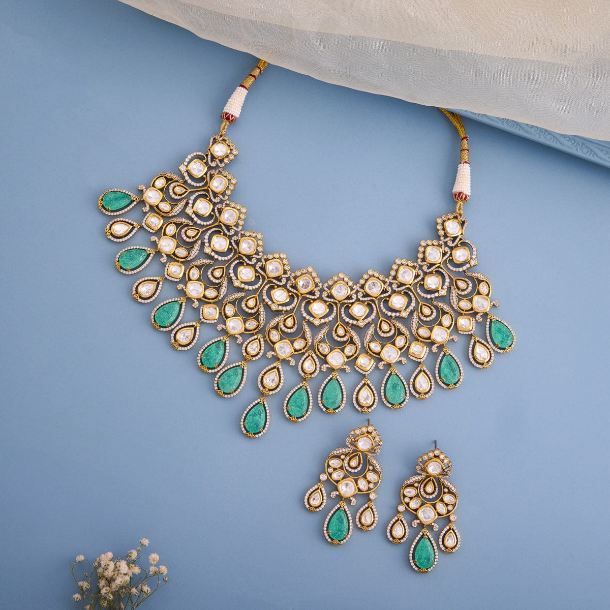Kundan Necklace 191735 - Image 7