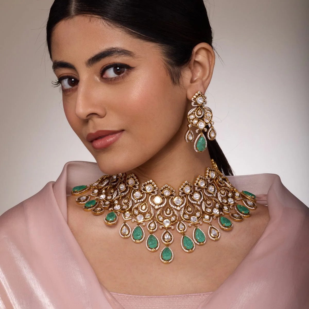 Kundan Necklace 191735 - Image 8