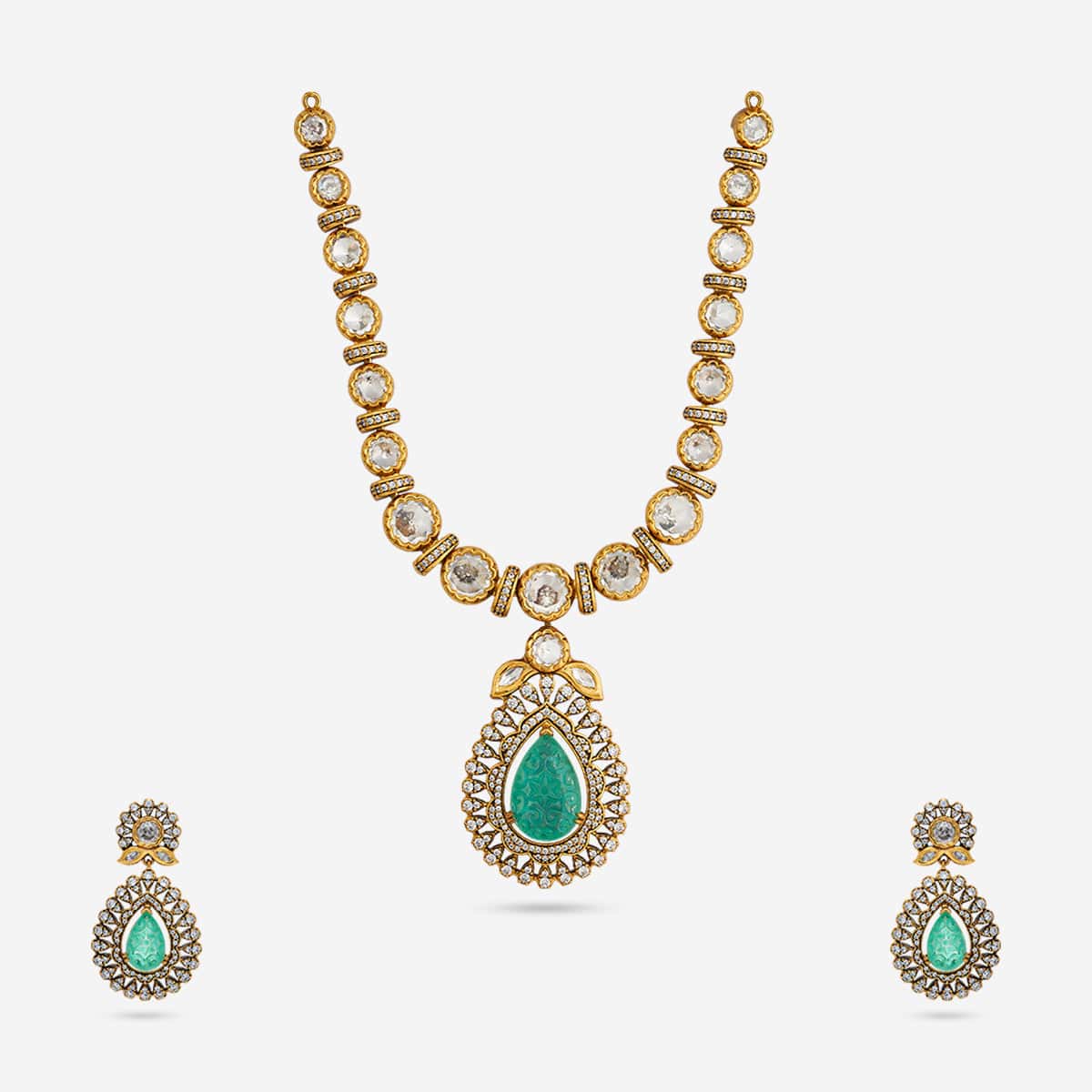 Kundan Necklace 191748 - Image 11