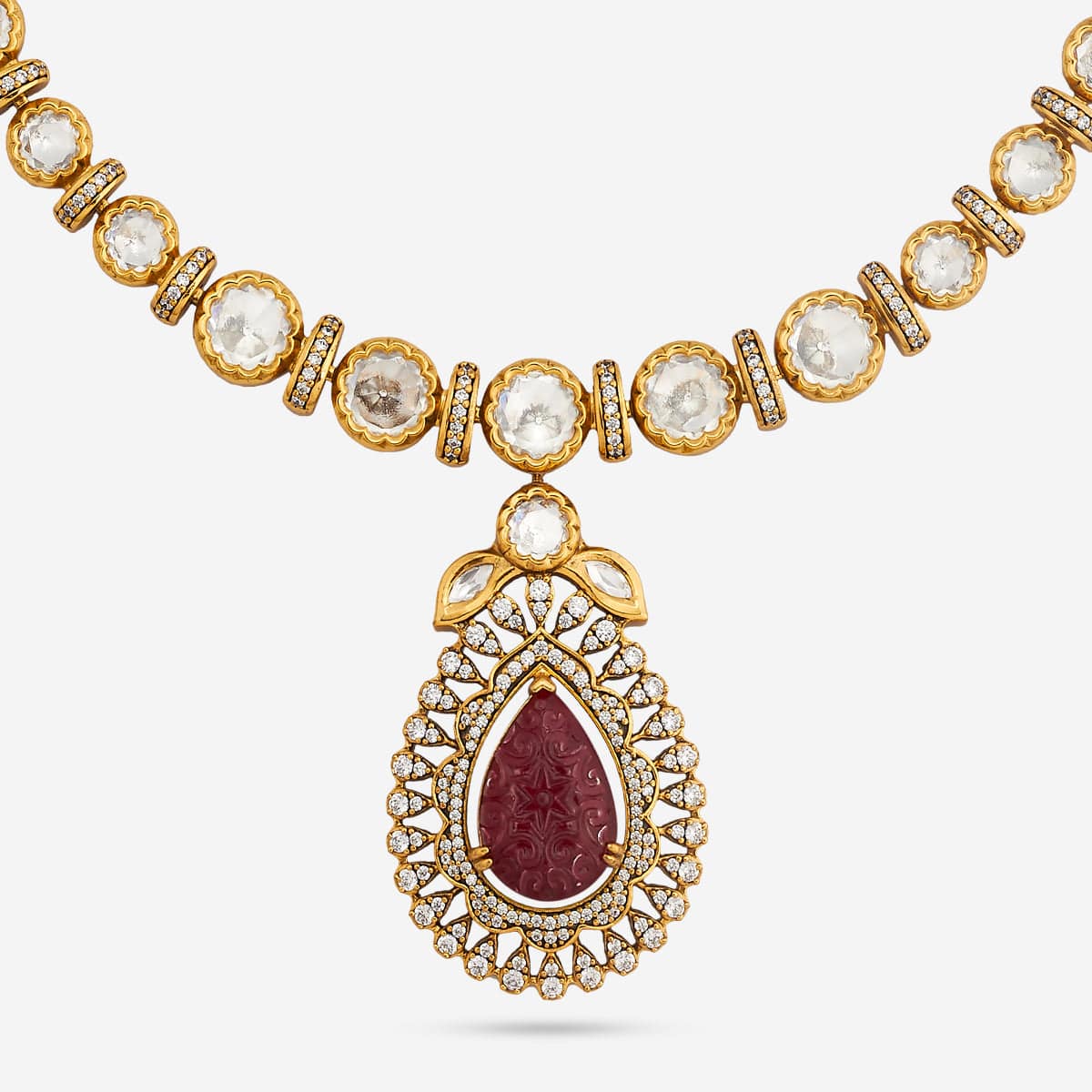 Kundan Necklace 191748 - Image 4