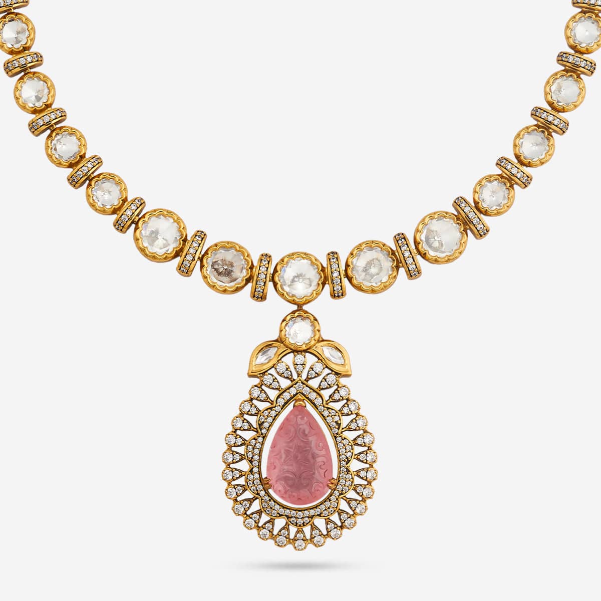 Kundan Necklace 191748 - Image 9