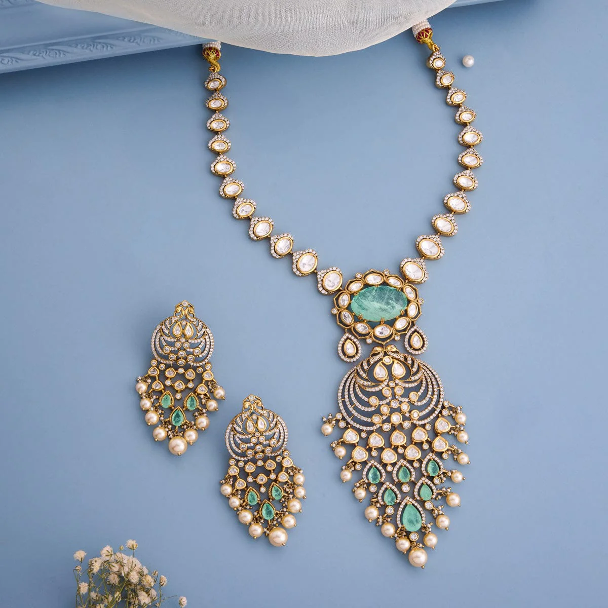 Kundan Necklace 191754 - Image 7