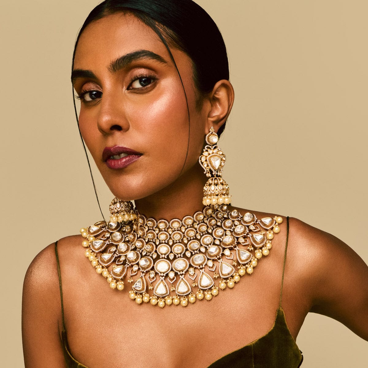 Kundan Necklace 193671 - Image 3