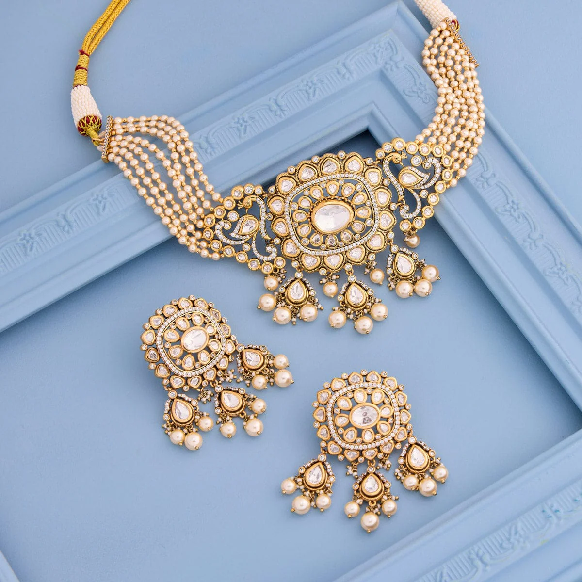 Kundan Necklace 194009 - Image 2