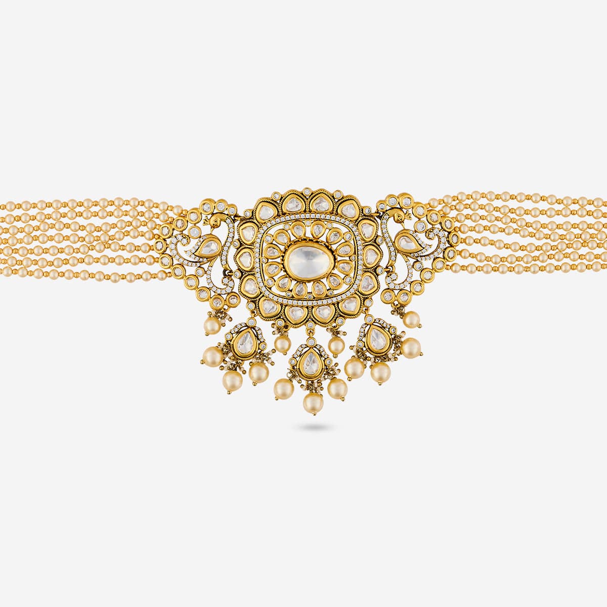 Kundan Necklace 194009 - Image 5