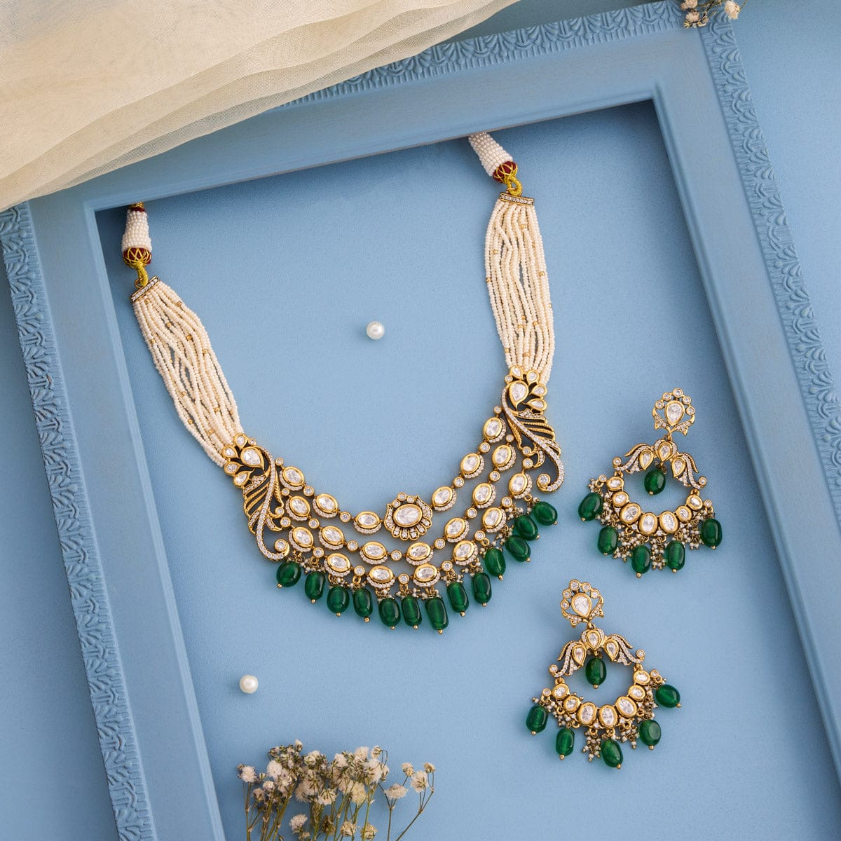 Kundan Necklace 194010 - Image 2