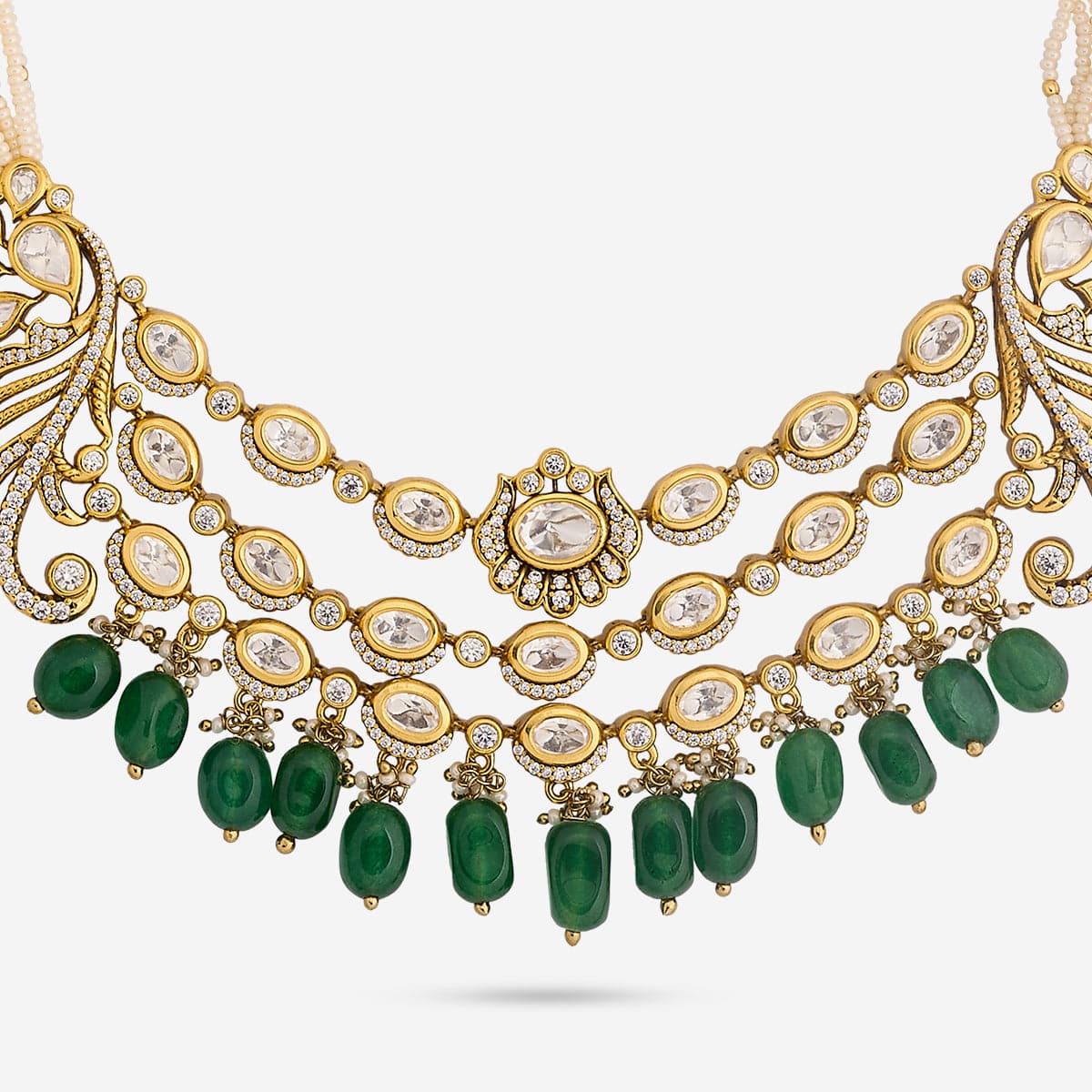 Kundan Necklace 194010 - Image 5