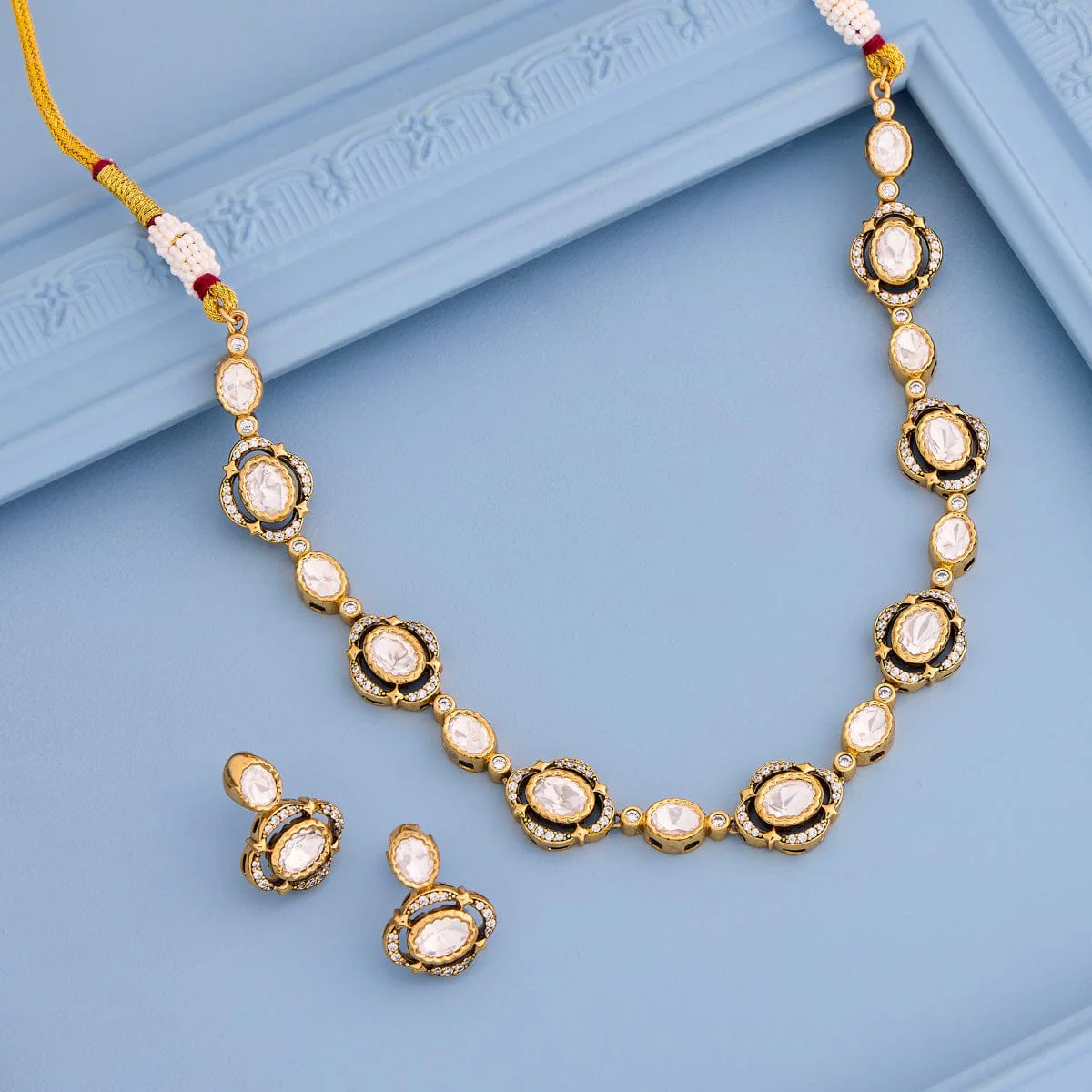 Kundan Necklace 194012 - Image 2