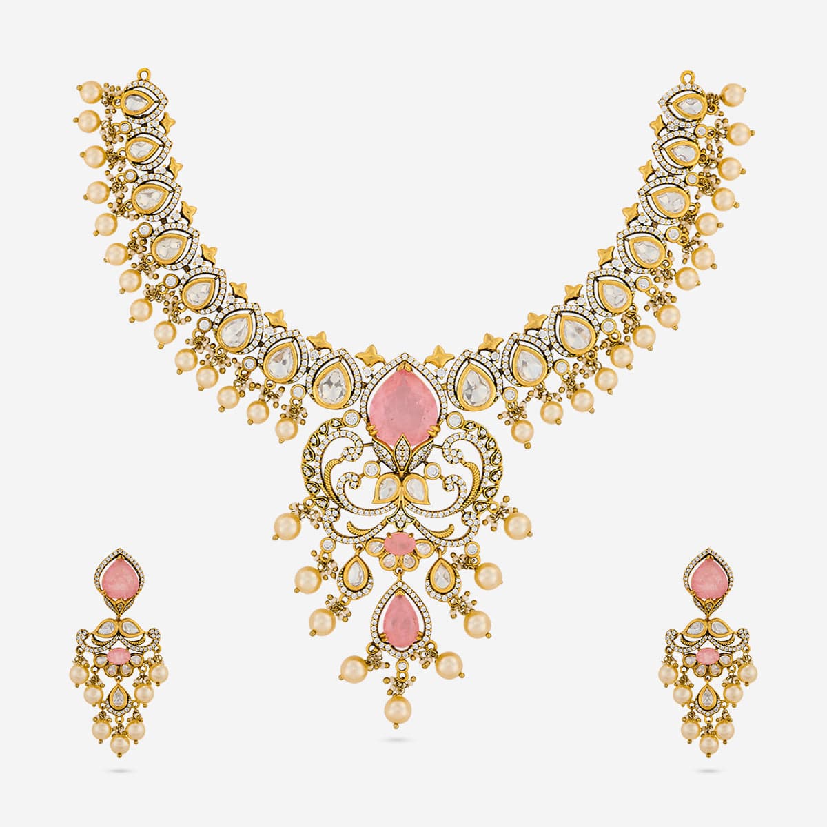 Kundan Necklace 194013 - Image 12