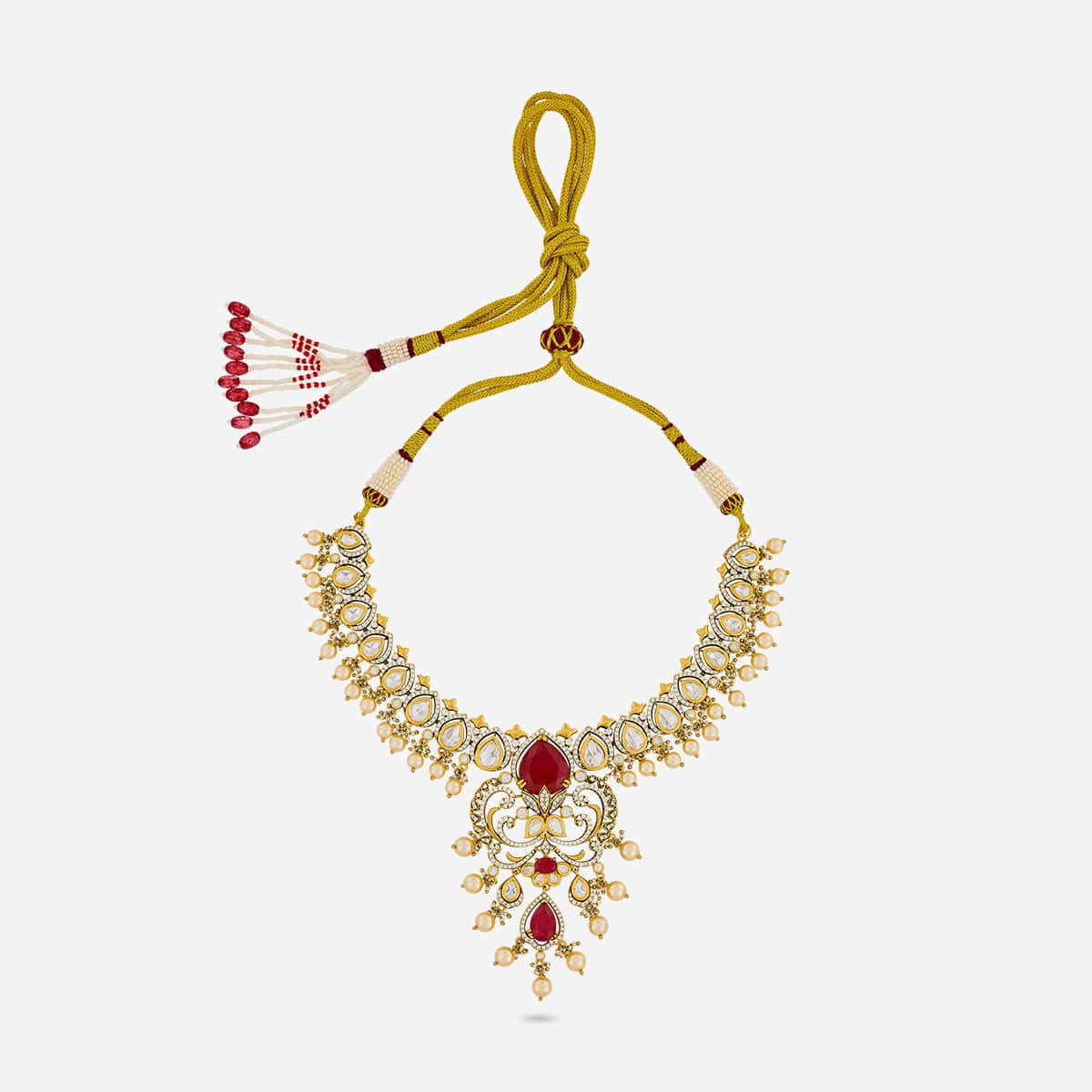 Kundan Necklace 194013 - Image 3