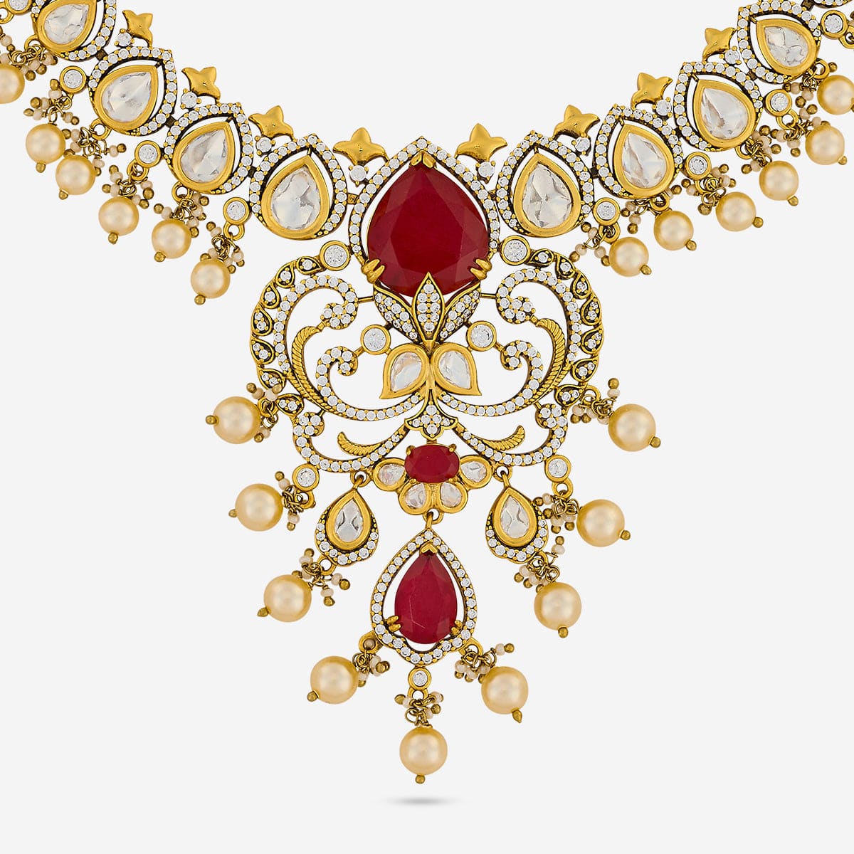 Kundan Necklace 194013 - Image 4