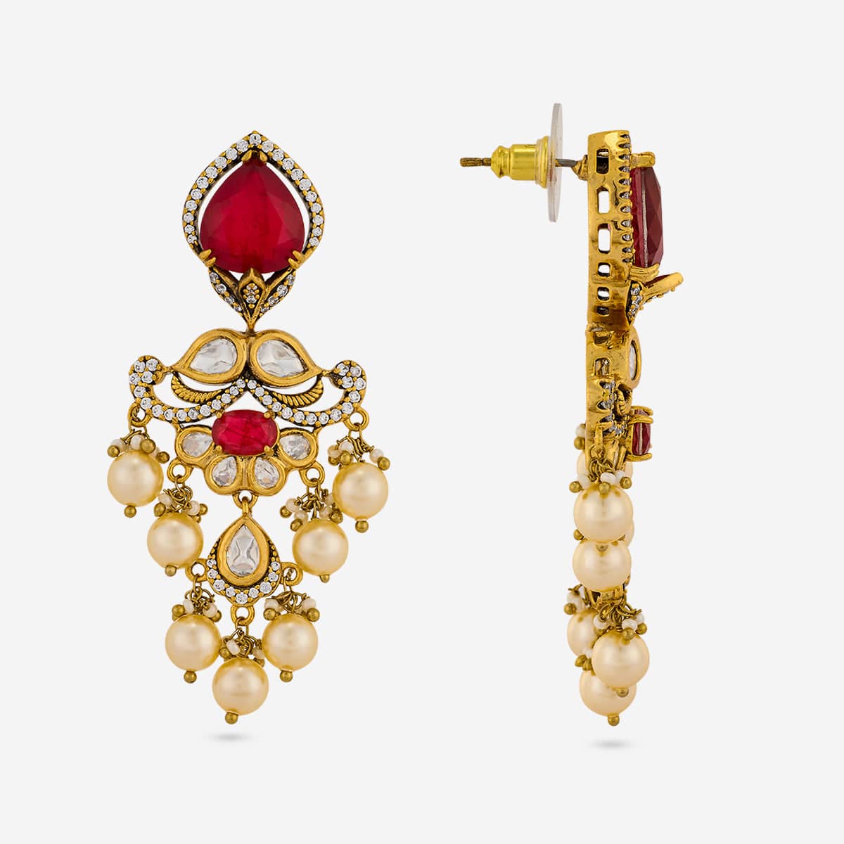 Kundan Necklace 194013 - Image 5