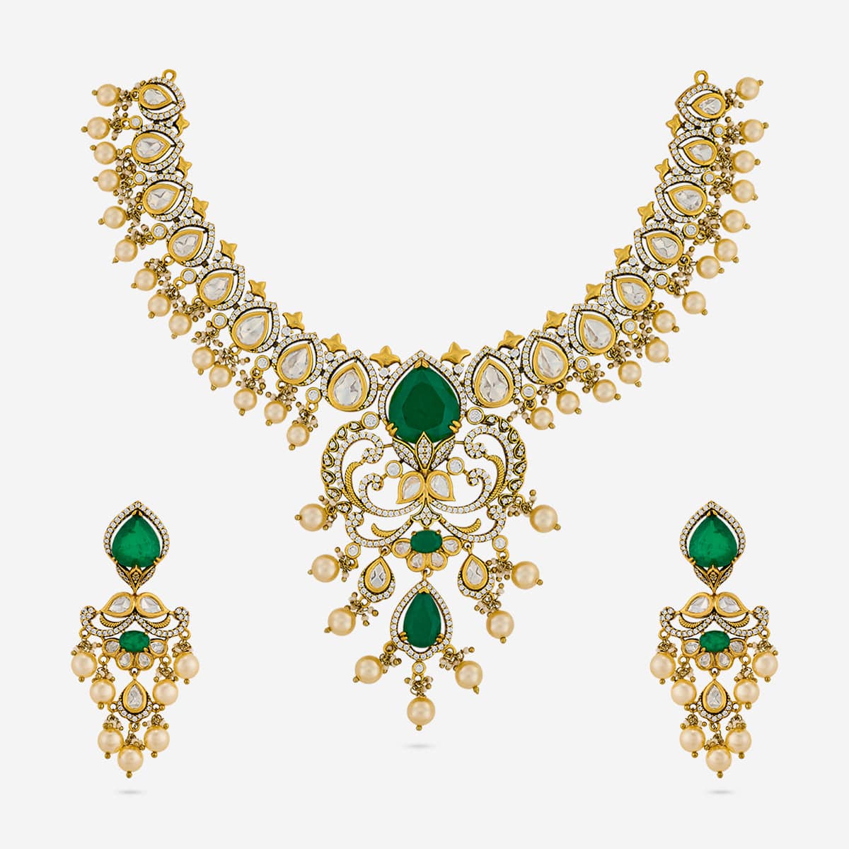 Kundan Necklace 194013 - Image 6