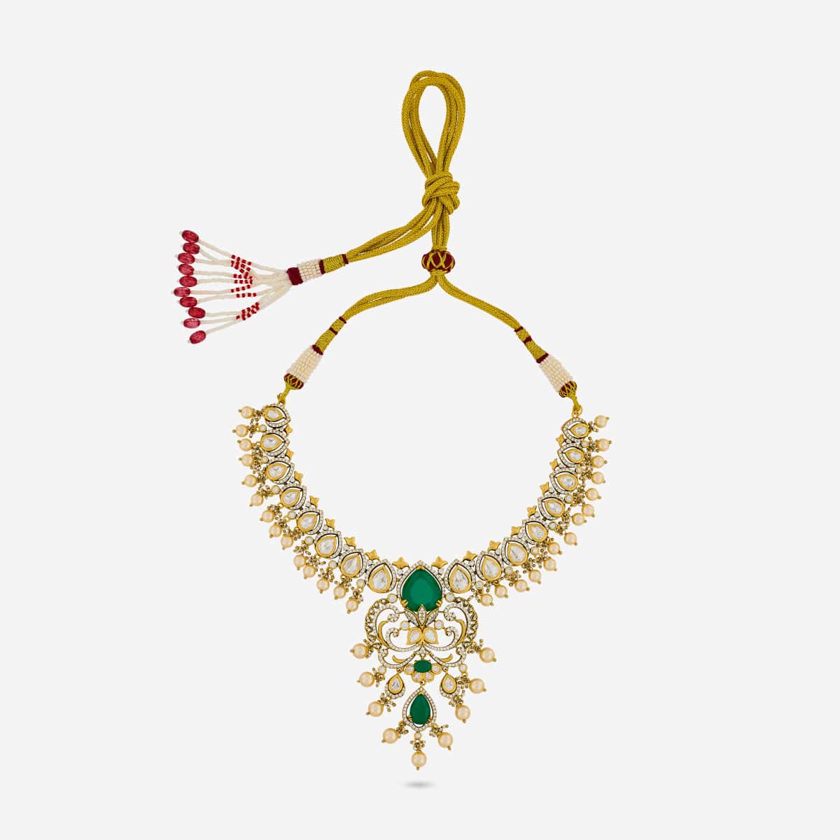 Kundan Necklace 194013 - Image 9