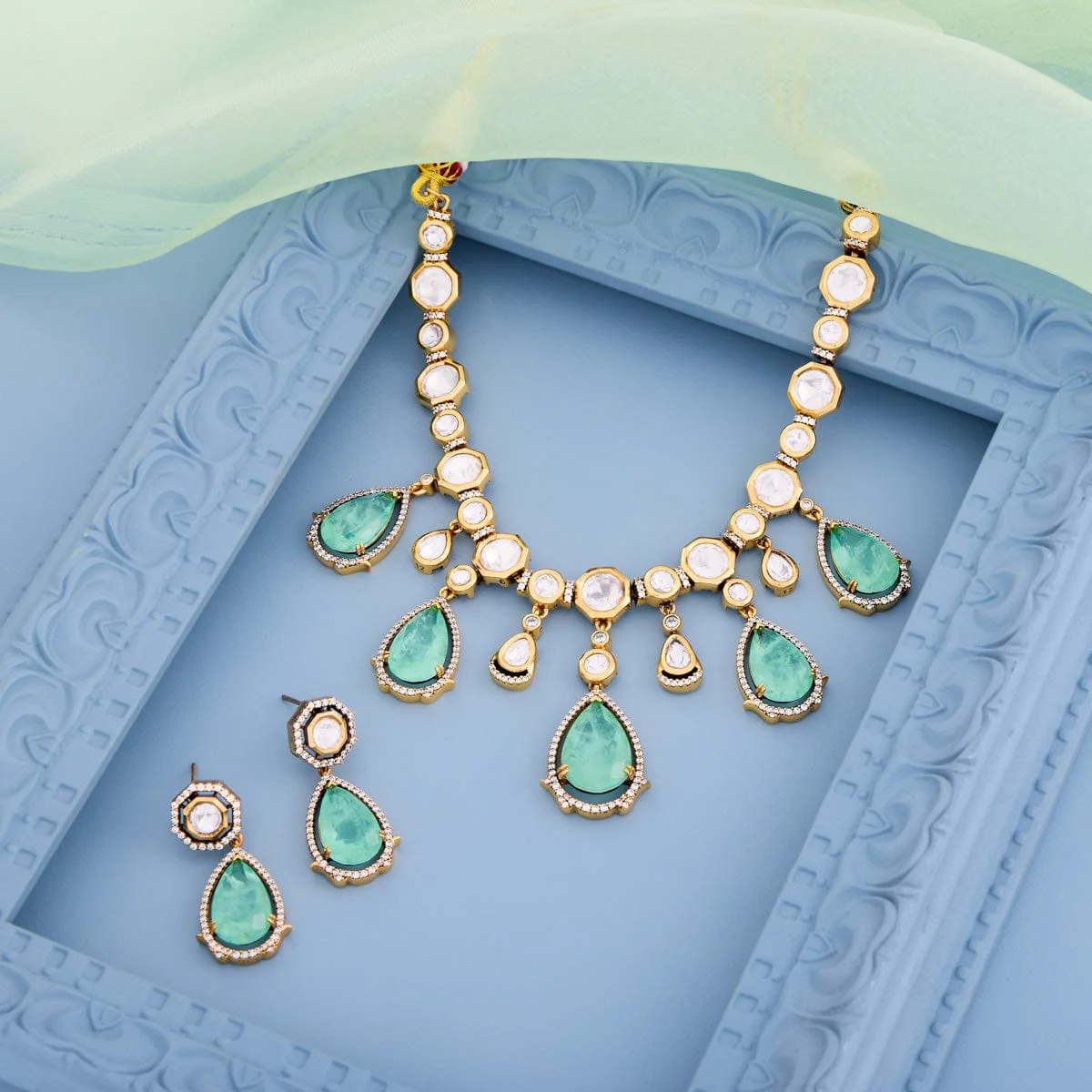 Kundan Necklace 194014 - Image 13