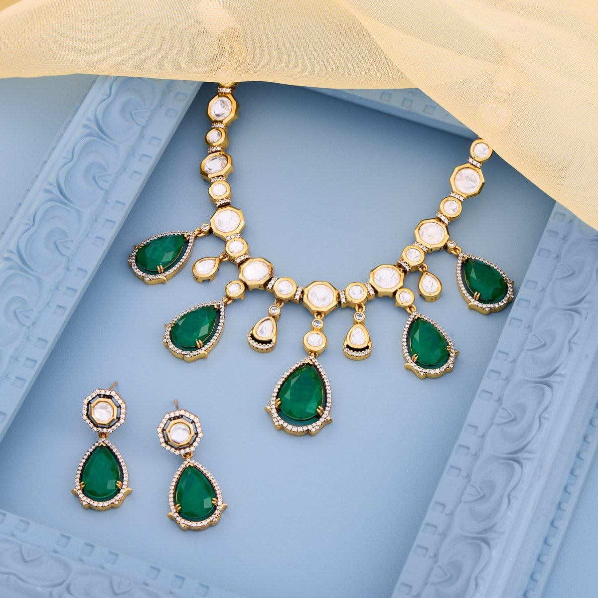 Kundan Necklace 194014 - Image 2