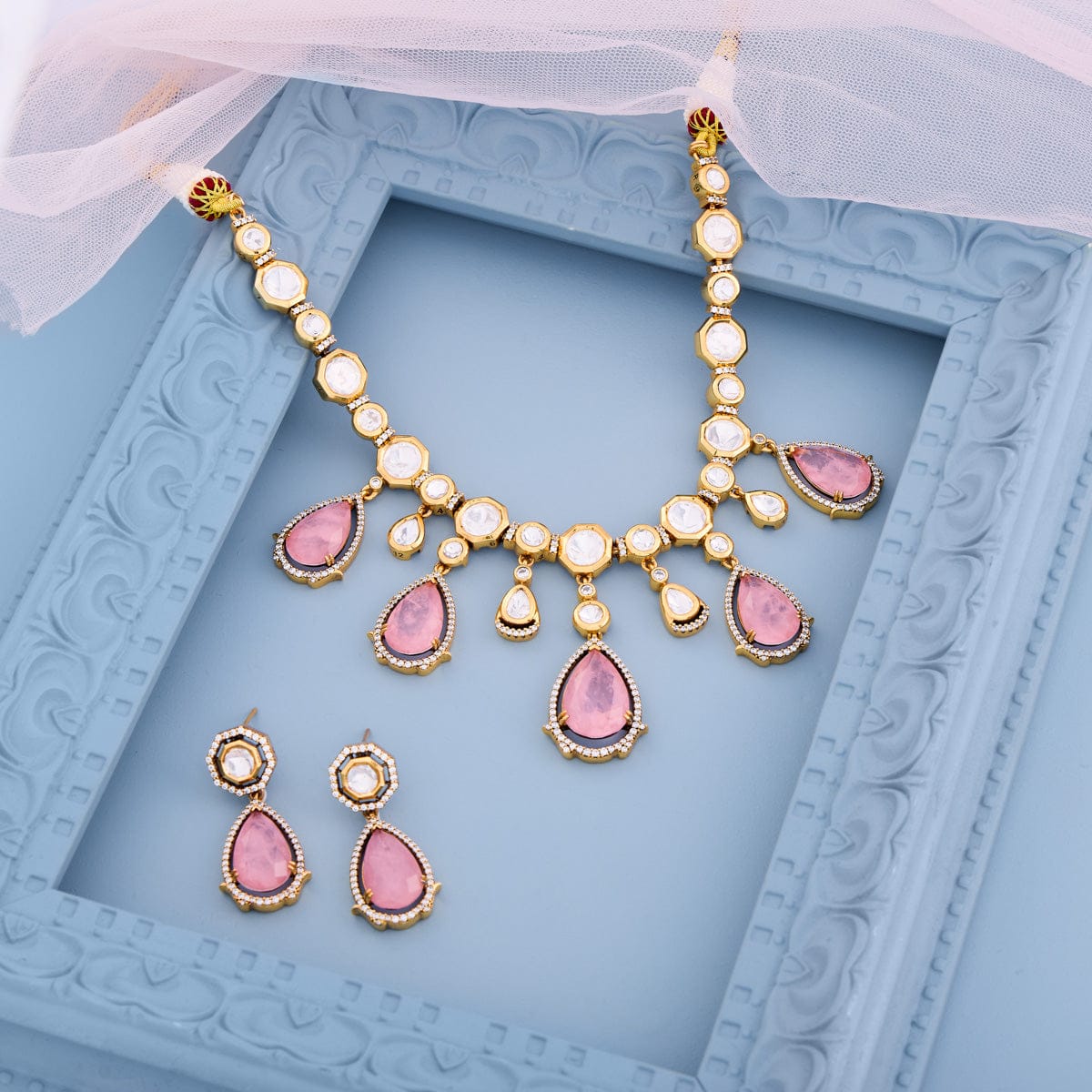 Kundan Necklace 194014 - Image 8