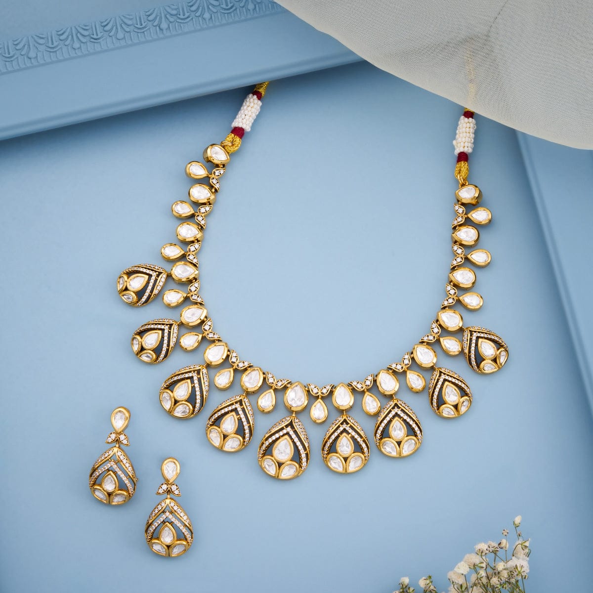 Kundan Necklace 195201 - Image 2