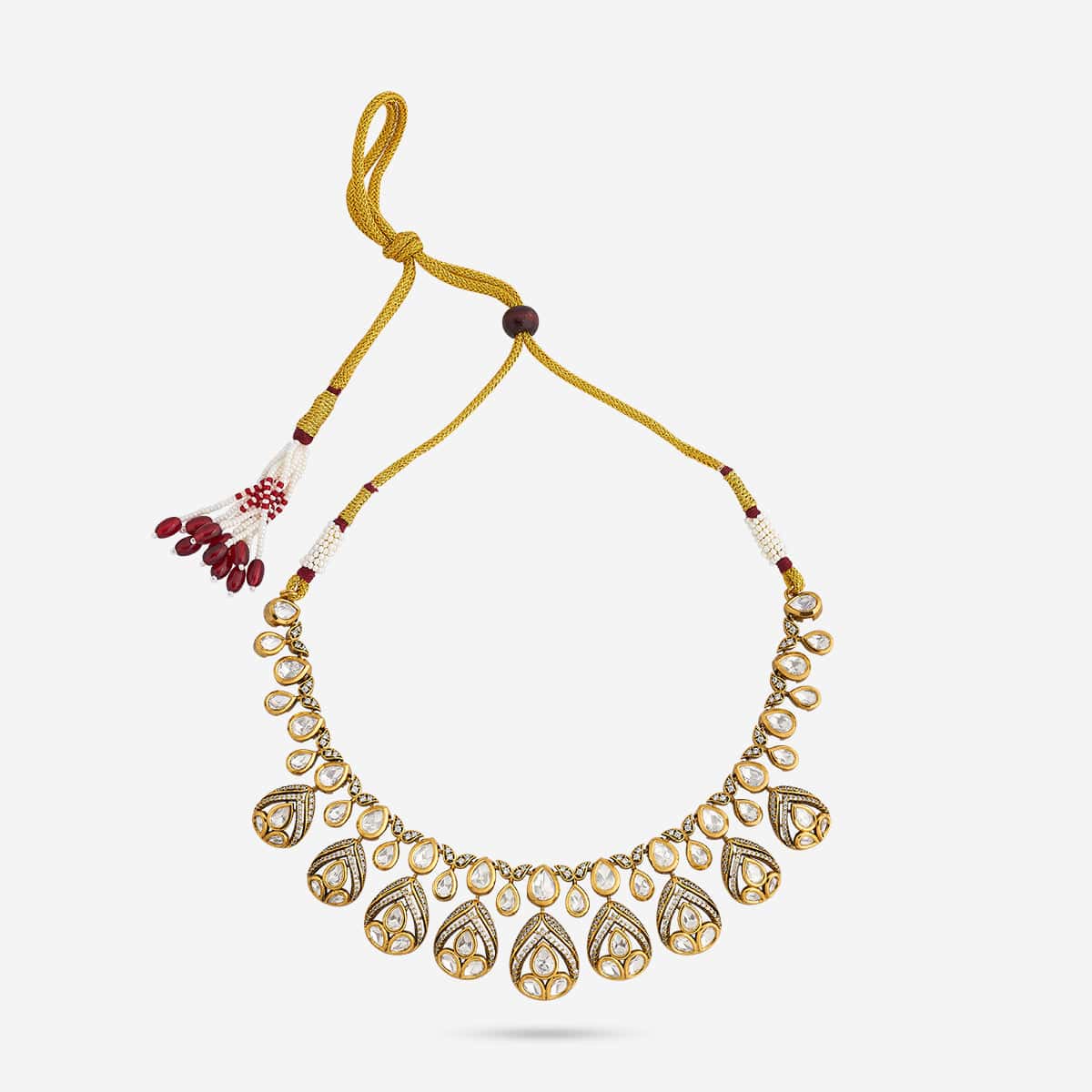 Kundan Necklace 195201 - Image 4